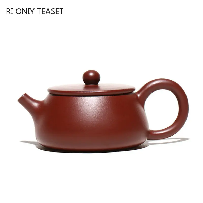 

180ml Classic Yixing Purple Clay Teapots Raw Ore Zhu Mud Beauty Tea Pot Handmade Stone Scoop Filter Kettle Chinese Zisha Tea Set