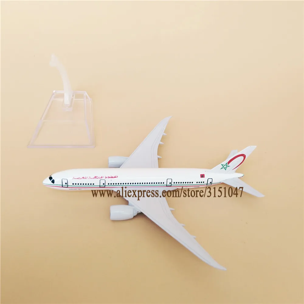 16cm Royal Air Maroc Airlines B787 Boeing 787 Airplane Model Plane Alloy Metal Aircraft Diecast Toy Kids Gift | Дом и сад