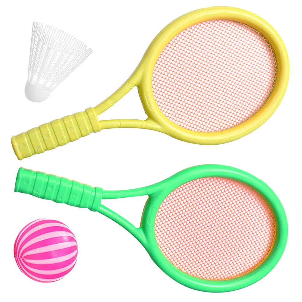 

1 комплект детских ракеток для тенниса, Пляжная ракетка для тенниса, спортивные игрушки для детей в помещении и на открытом воздухе, случайный выбор