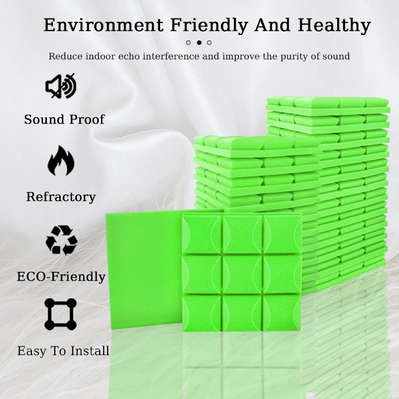 Акустическая пена TOUO 6/12/24 шт. поглощающий звукоизоляционный материал студийная