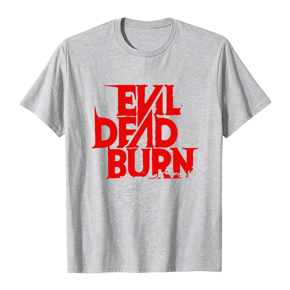 Фото Футболка Evil Dead Burn для мужчин и женщин, хлопковая футболка с круглым вырезом и короткими рукавами, унисекс, с графическим принтом, повседневная мягкая мужская одежда №5