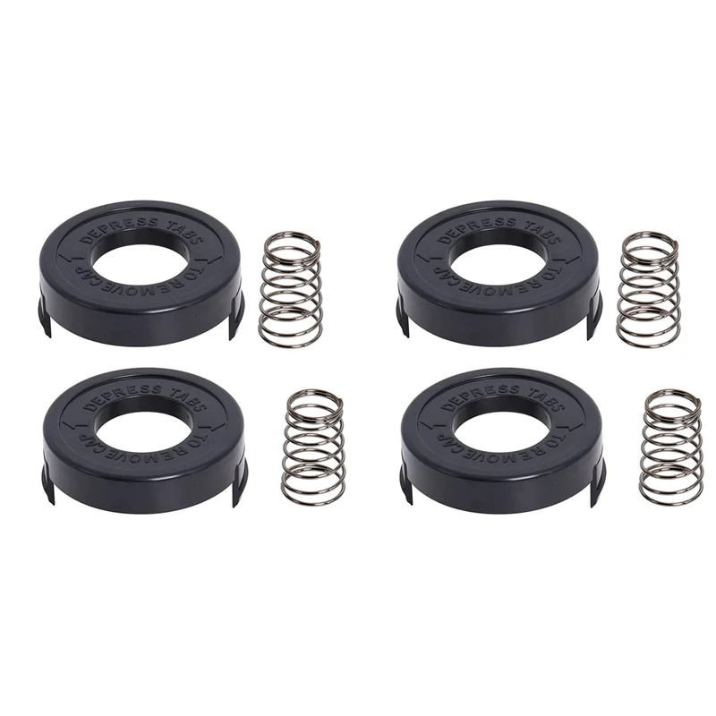 4 шт. 682378-02 крышка катушки с пружиной совместимая Black + Decker GLC12 GL250 GL310 GL360 сменная
