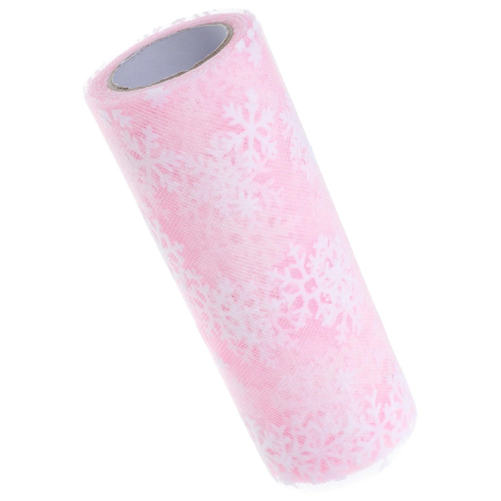 15 см 10 ярдов Рождественская снежинка Тюлевый рулон Блестящая марлевая лента из