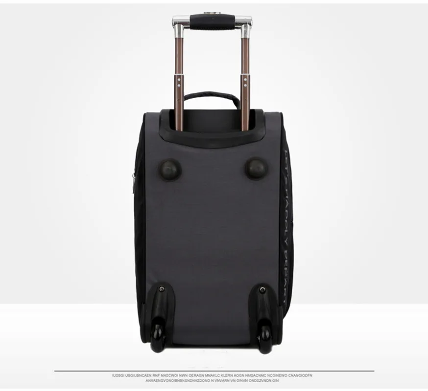 Travelling Bag Document Handbag Fixed Casters Oxford Rolling Luggage Suitcase Airplane Wheel High-capacity Business Trolley Bag