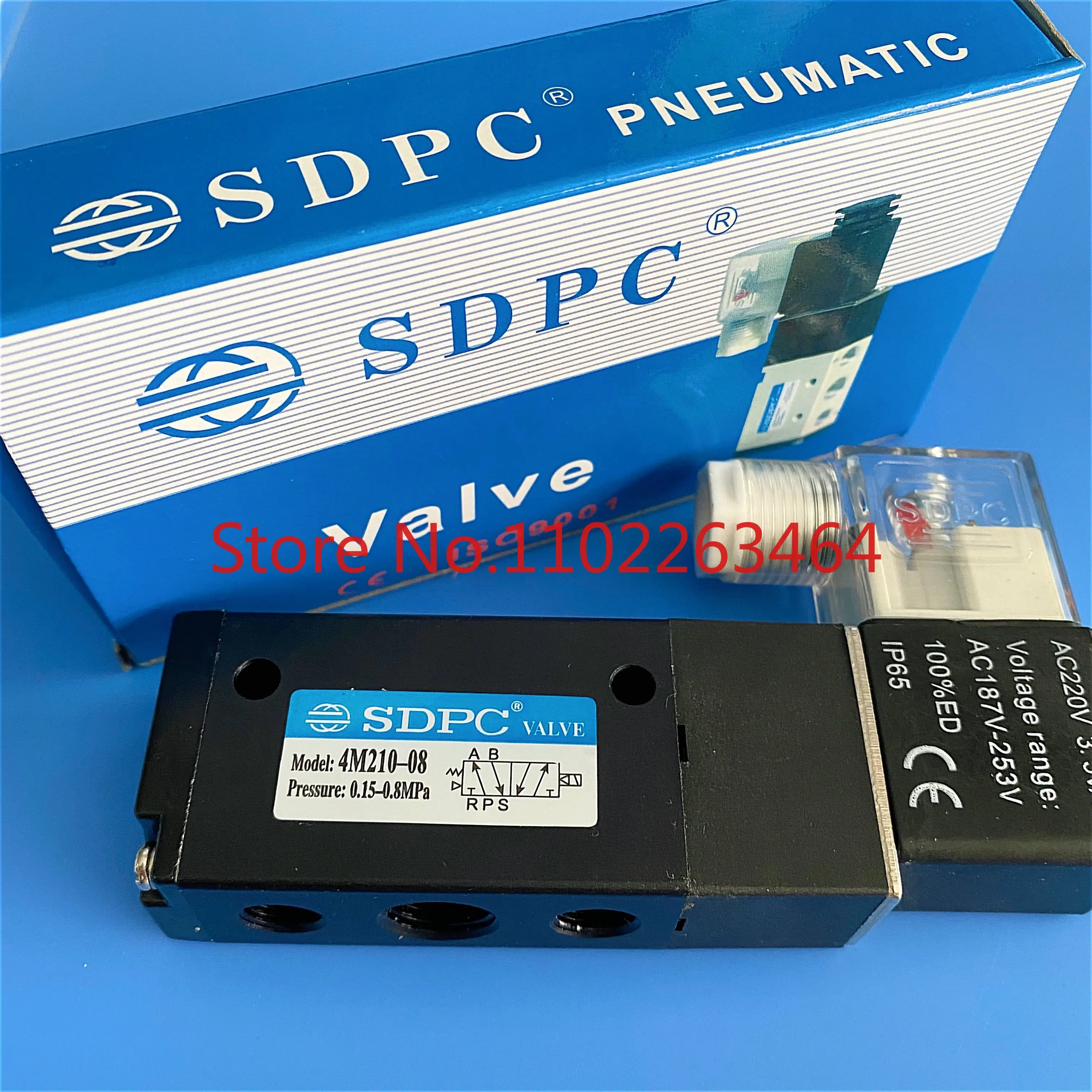 Пневматический управляющий клапан SDPC 4M210-08 Соленоидный с креплением на панели 24 В
