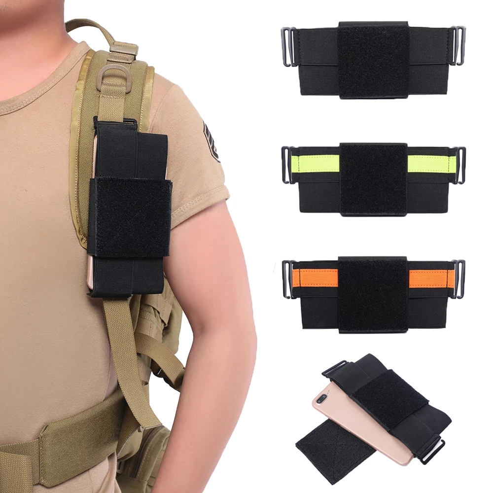 Купи Tactical Phone Pouch Backpack Shoulder Strap Belt Waist Pack Phone Holder Case Military Outdoor Sports Hunting Bag за 292 рублей в магазине AliExpress