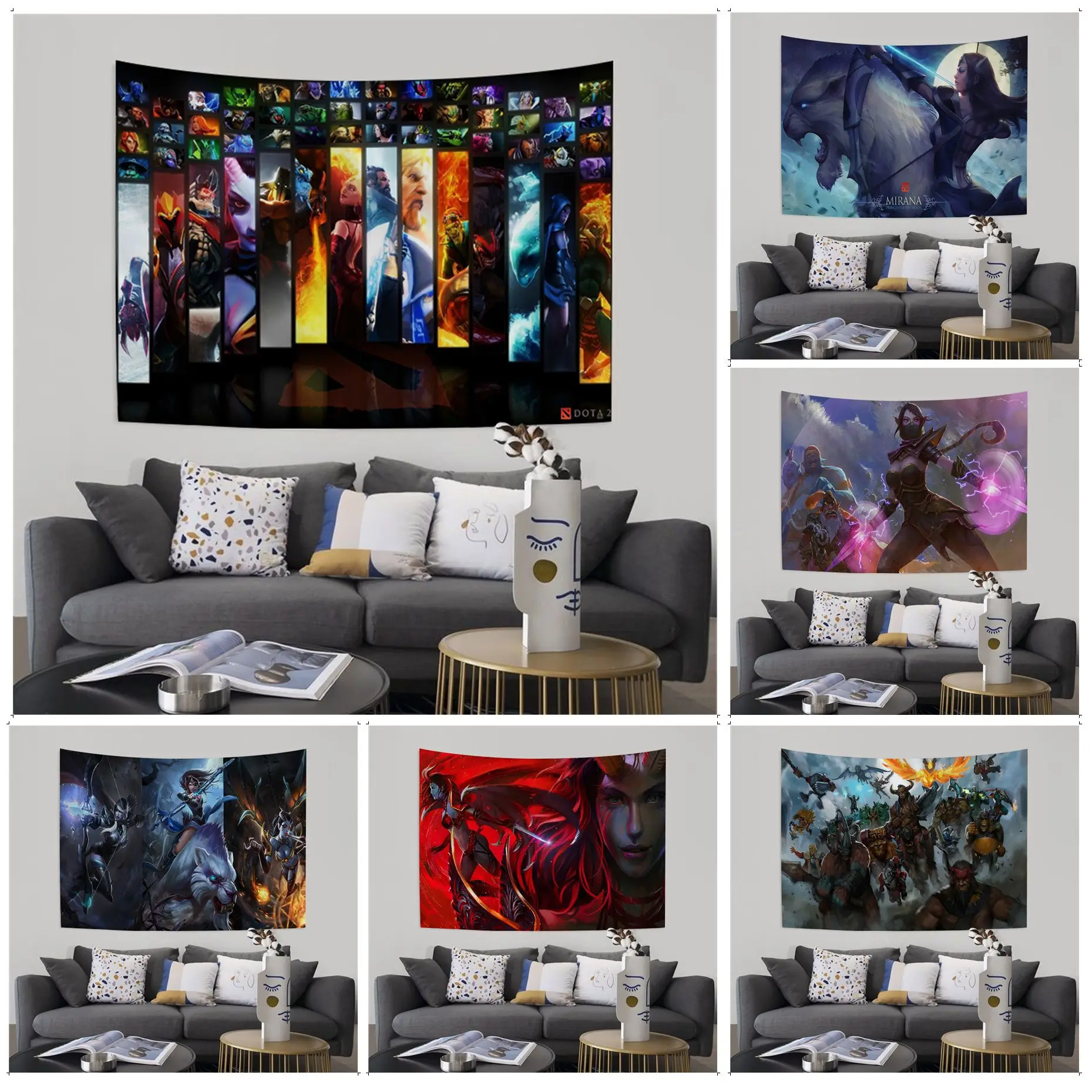 

Dota 2 Hippie Wall Hanging Tapestries Indian Buddha Wall Decoration Witchcraft Bohemian Hippie INS Home Decor
