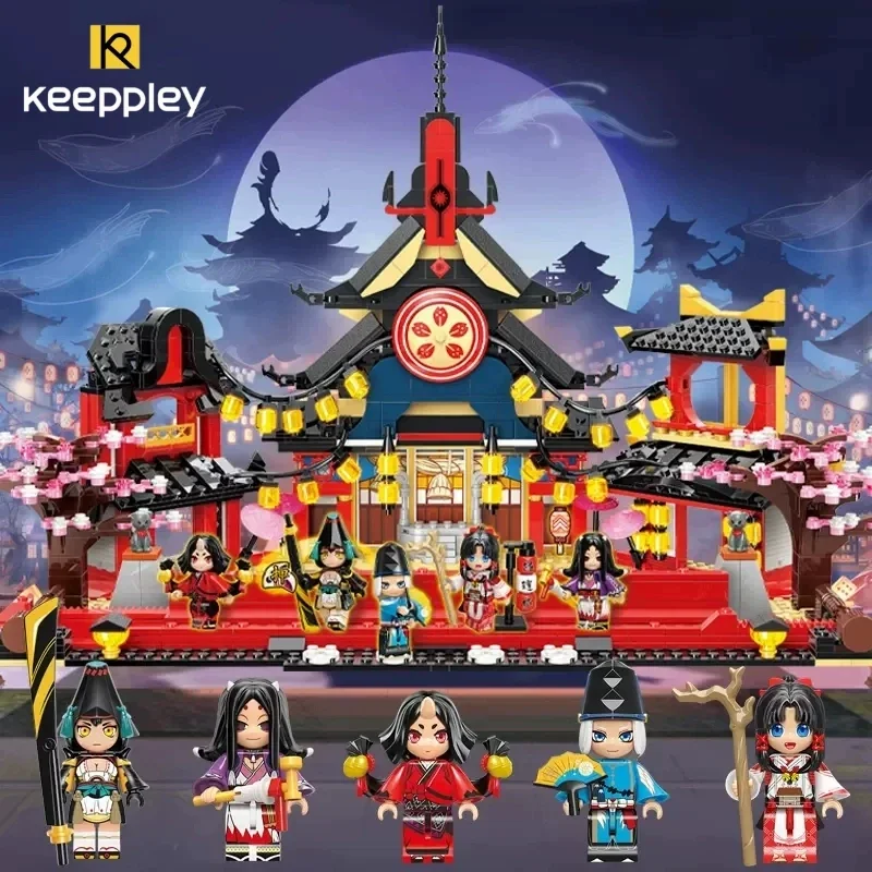 

Конструктор Keepley, игра Onmyoji YYS, аниме, призрак, ночное путешествие, блоки для сборки, модель, игрушки, периферийный подарок на день рождения
