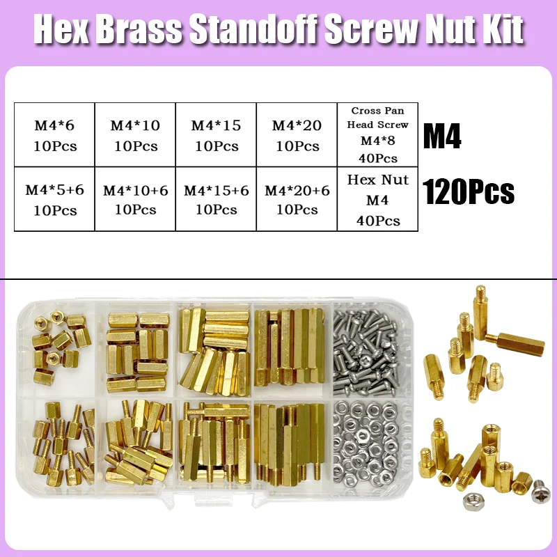 

Латунные шестигранные прокладки M2 M2.5 M3 M4