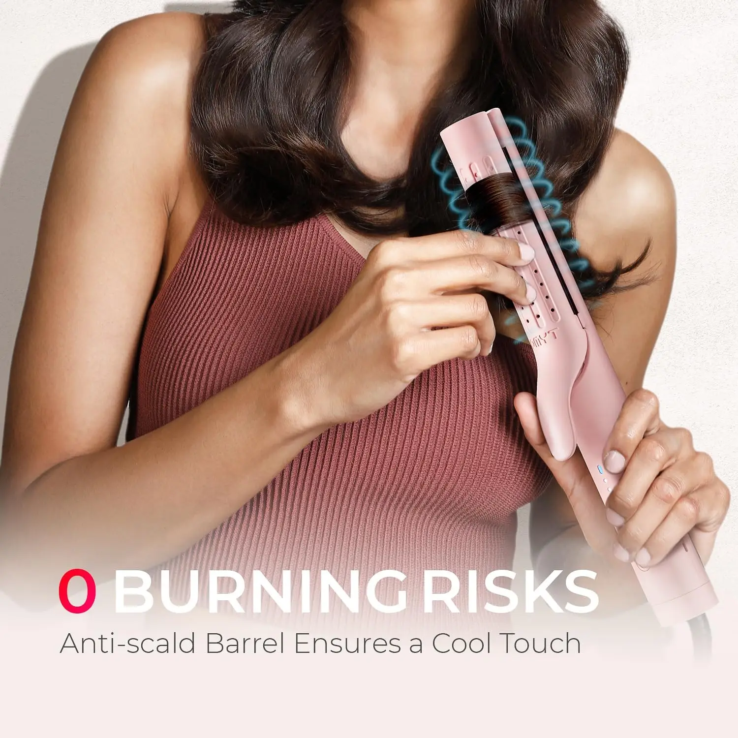 Плойка с воздушным потоком для длительных локонов — керамическая утюжок