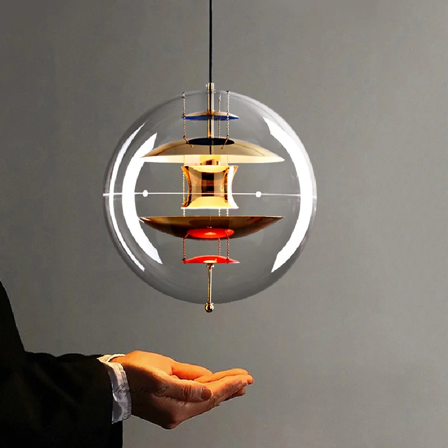 

Danish Globe Lamp Planet Pendant Lights Designer VP LED Hanging Lamps Bar Lights Living Room Lustre Dining Room Decor Suspension