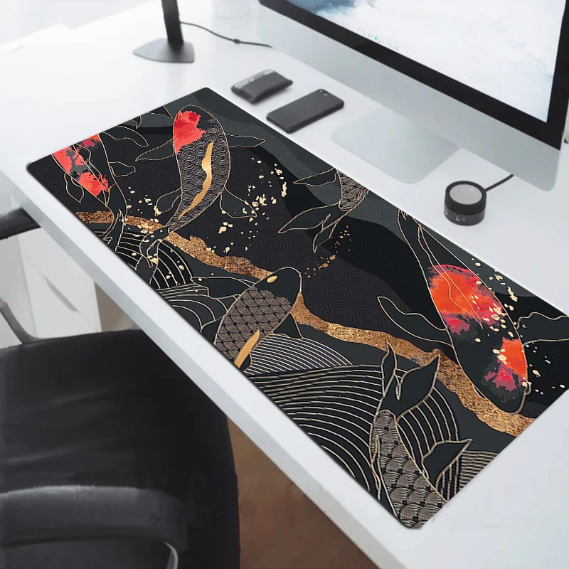 

Pc Gaming Xxl Mouse Pad 900 × 400 Japan Great Wave Gamer Keyboard Computer Accessories Mausepad Desk Mat Table Pads Deskmat Mats