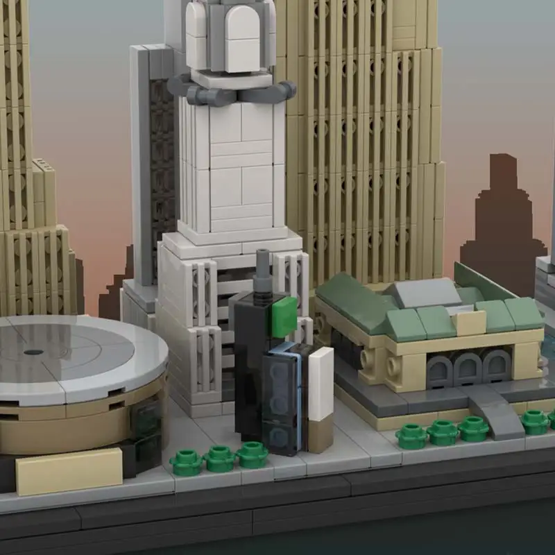 MOC Индивидуальные строительные блоки Washington D.C. Skyline City Модульная модель