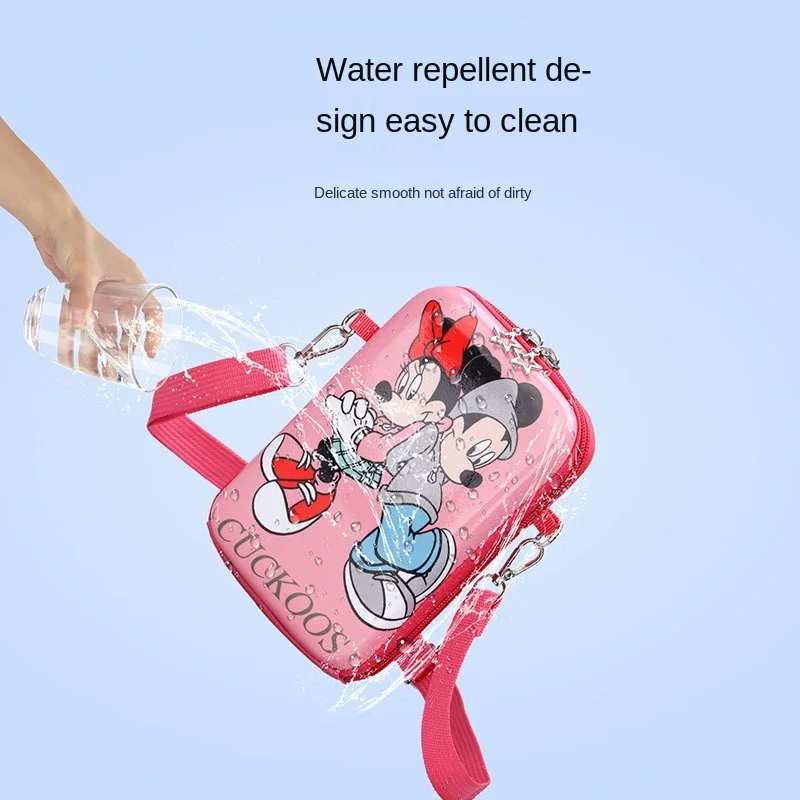 Disney Mickey Mouse Children's Messenger Bag Cartoon with Strap Shoulder Bag Boy Girl Kid Phone Bag High Quality Coin Purse