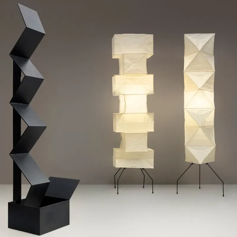 Японский дизайнер Akari Noguchi Yong Торшер Светодиодная рисовая бумага Современный