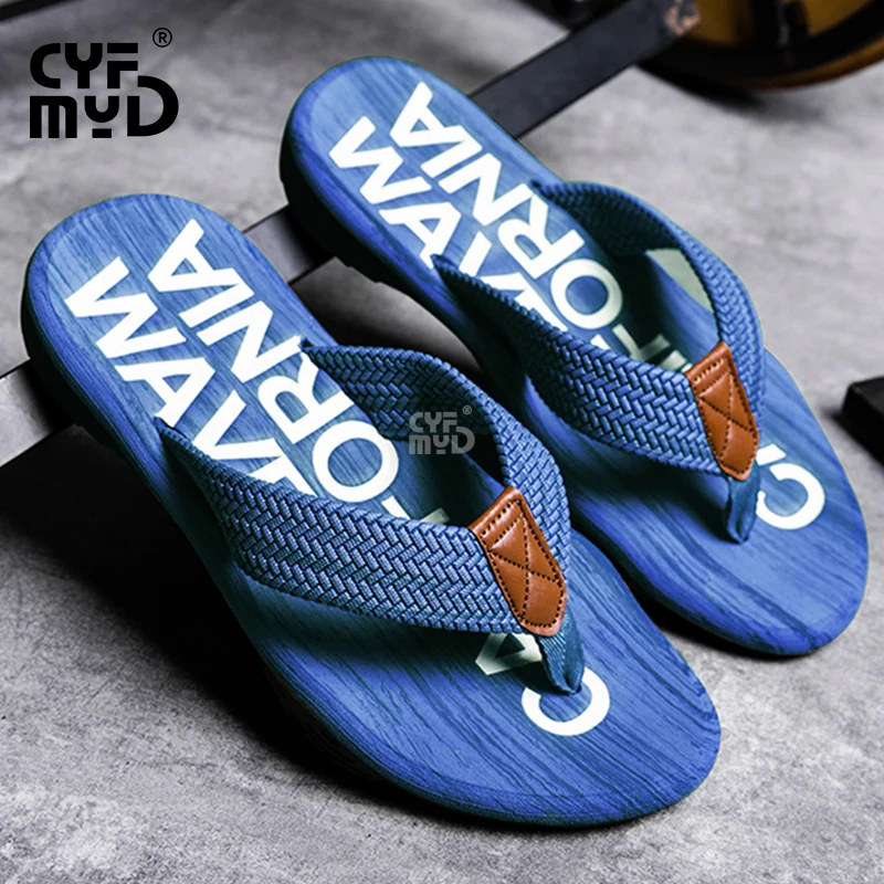Flip Flops Women Fashion Weave Strap Big Size 47 Beach Slipper for Men Outdside Soft Eva Slipper Thick Sole Casual Sandal Summer