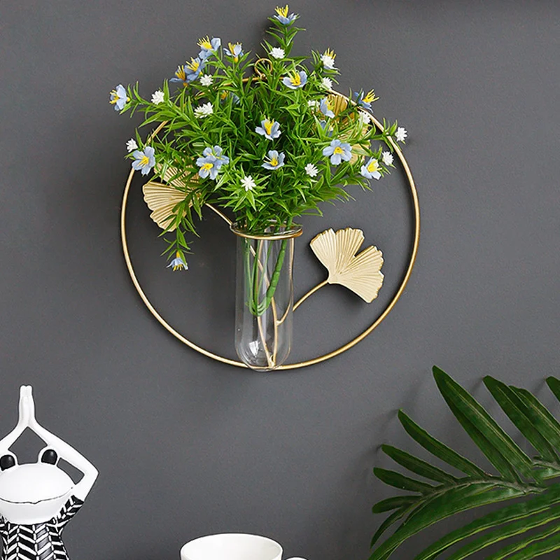 

wall hydroponic vase wall hanging creative restaurant Wall Decoration pendant home living room background wall decoration