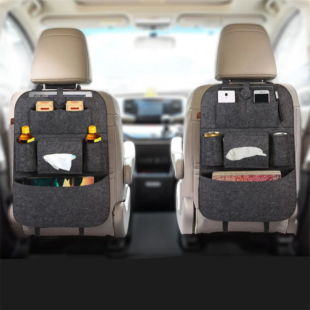 Car modeling seat back storage bag child anti-kick for Peugeot 308 508 2008 3008 4008 6008 301 206 307 406 407 207 208 408 images - 6