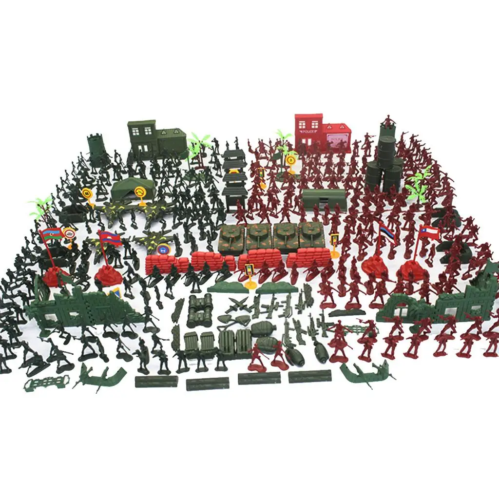 

Игровой набор из 330 деталей, игрушка 4 см, солдатики, мужские экшн-фигурки, игрушки для детей