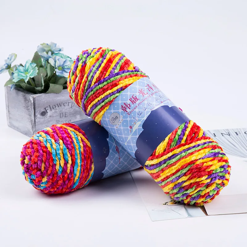 

Chunky Yarn Wool Soft Milk Cotton Blends for Hand Knitting Crochet Cotton Diy Yarn Knit Worsted Yarn So Weave Ice Thread Wool