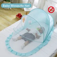 Baby Mosquito Net Portable Folding Crib Netting Baby Bed Net Polyester Newborn Sleep Bed Travel Bed Mosquito Curtain Tent