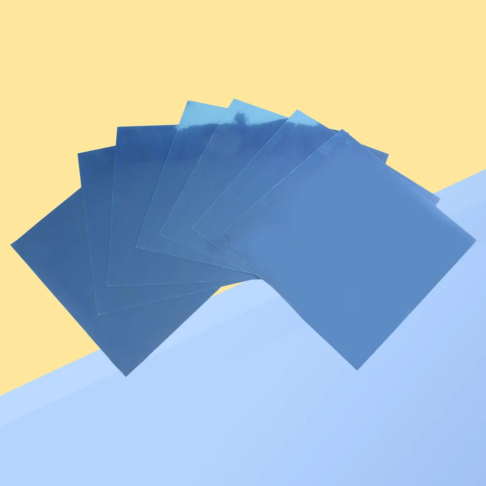 

6 pcs 15x15cm DIY Self-adhesive Mirror Wall Sticker Mirror Square Decal Wall Mirror Decoration 0.1mm (Silver)