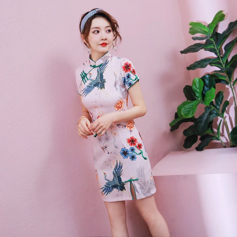 Летнее платье Cheongsam в китайском стиле 2024 новое поступление аодай Вьетнамское