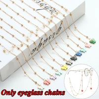 fashion glasses chain butterfly reading glasses sunglasses lanyard strap holder beaded eyewear chain accessories for women