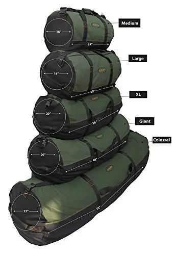 Cotton Canvas Shoulder Duffle Bag, Tote with Straps Great for Sports, Gym, Work, Every day, Travel, Camping, Hiking, Overnight,
