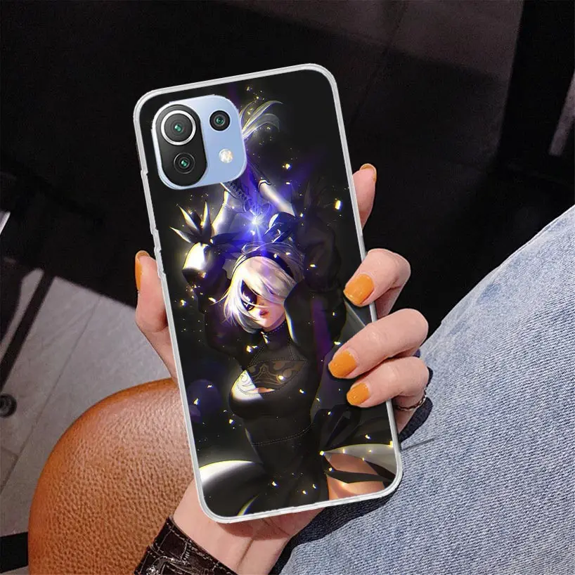 Чехол для телефона 2B Nier Automata с аниме Xiaomi Redmi Note 10 9S 9 8T 8 Pro 7 5 Mi 12T 11T 10T 9T 12 11 Lite A2 A3 Coque