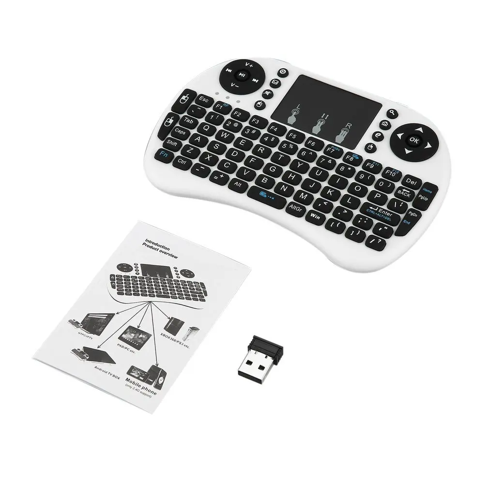 

2.4GHz Wireless Keyboard for Android TV Box PC laptop 92 Keys DPI adjustable Wireless Keyboard Backlight with Touchpad Mouse
