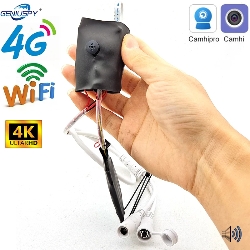 4K 8MP HD IMX415 3G 4G Sim Card IP Camera DC12V Battery Audio Video Surveillance Home GSM Security Wireless Camera CamHi P2P