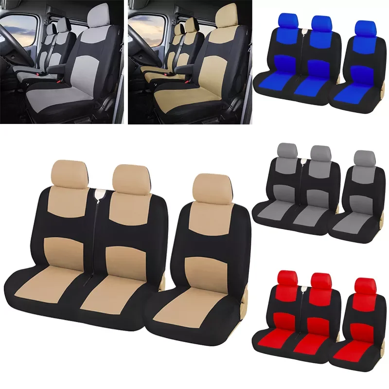 

2+1Heavy Duty Fabric Van Seat Covers Fits Most Vans-Single&Double Car Seat covers, for Vauxhall for vivaro for Ford for Transit