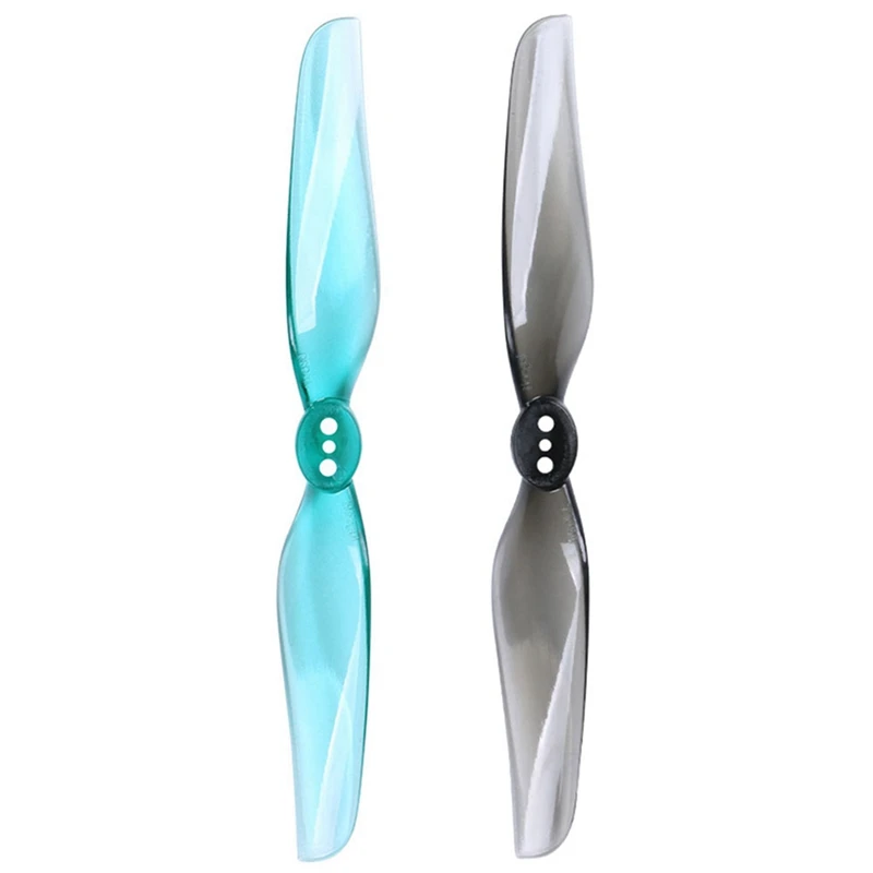 

4 Pair For Nazgul 4030 Prop 2-Bladed Propeller Blade Paddle Airscrew Windstick, Transparent Grey & Transparent Blue