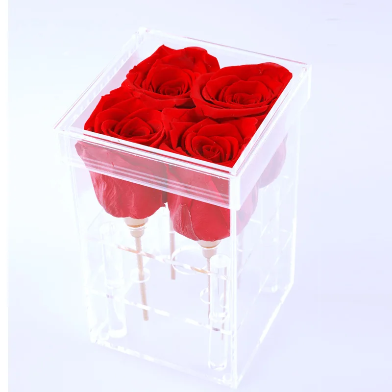 

Eternal Flower Valentine's Day Christmas Finished Acrylic Rose Box 4