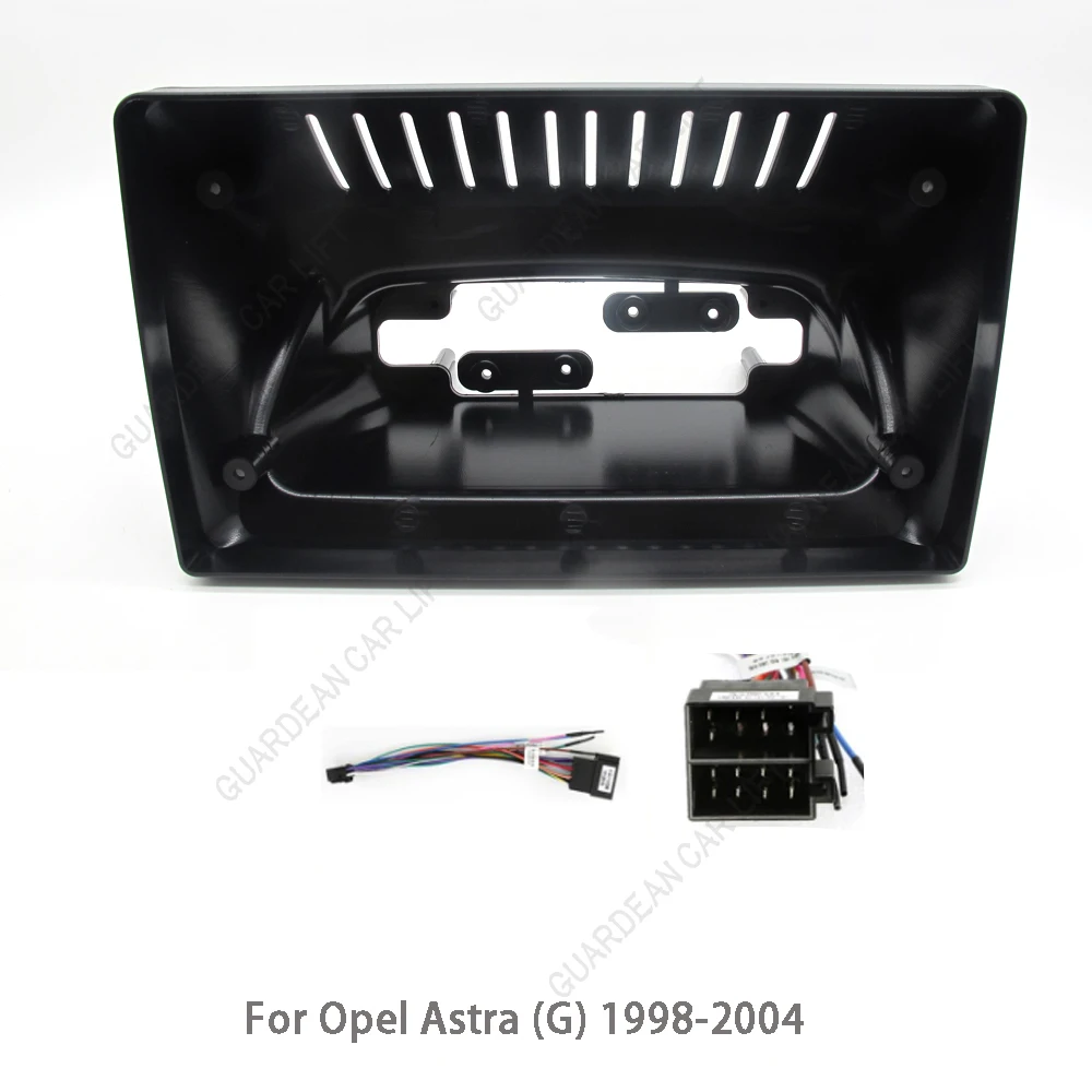 

9-дюймовый автомобильный лицевой радиоприемник для Opel Astra (G) 1998-2004, комплект панели приборной панели, установка консоли, лицевая панель, накладка адаптера, крышка с кабелем