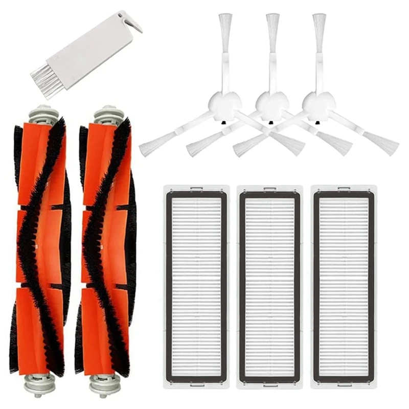 

9 Pcs Accessories Kit For Xiaomi Dreame F9, Mijia 1C STYTJ01ZHM Robot Vacuum Cleaner Roller Side Brush Cleaning Kits