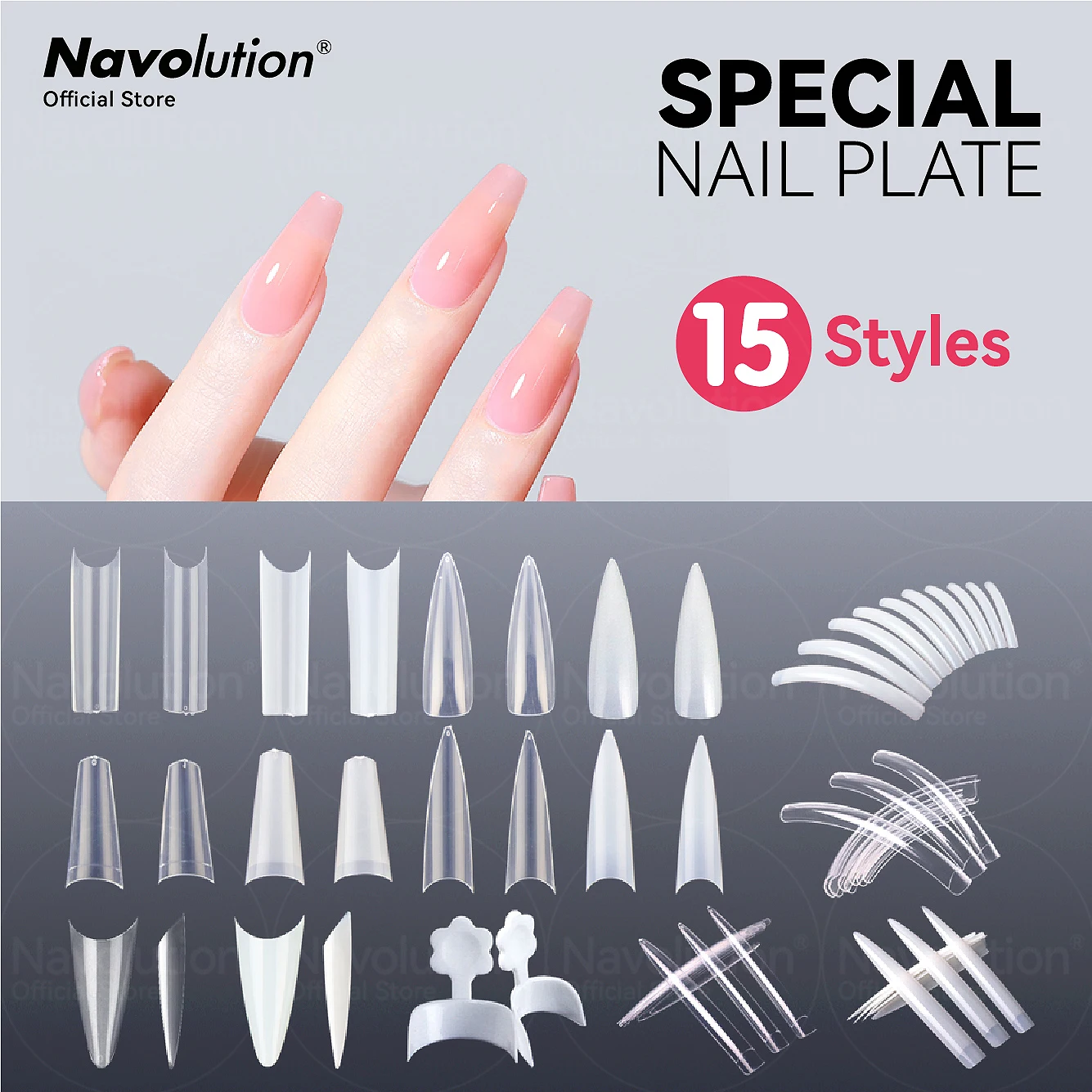 

500/600 шт., акриловые пакеты для наращивания ногтей