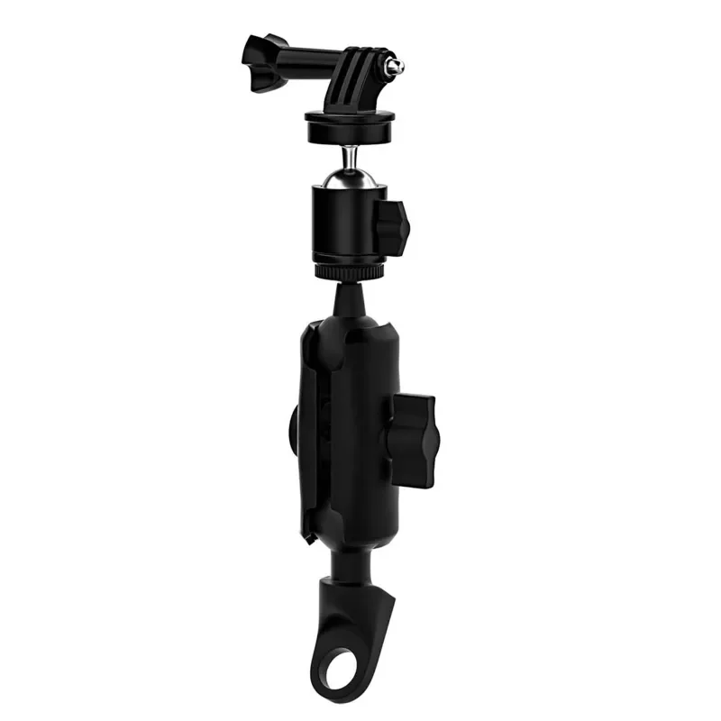 

360 Degree Rotating Bike Motorcycle Mirror Base Mount Stand Holder Cradle for -GoPro Hero 9 8 7 6 SJCAM Action Camera