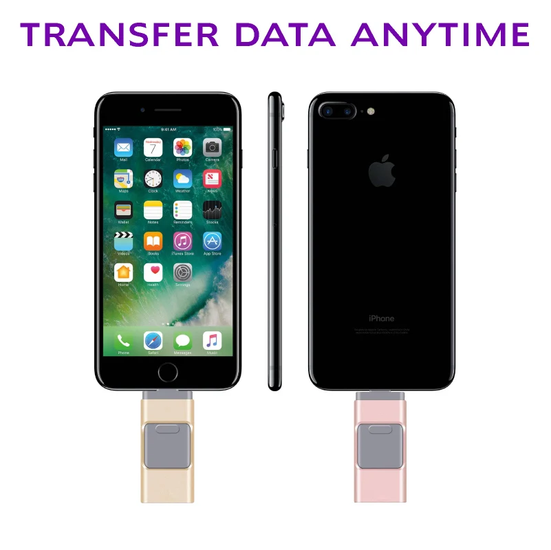 Usb флэш-накопитель для iPhone 14 13 12 6/6s/6plus/7/7plus/8/X Usb/Otg/Lightning 4 в 1 iOS внешние устройства