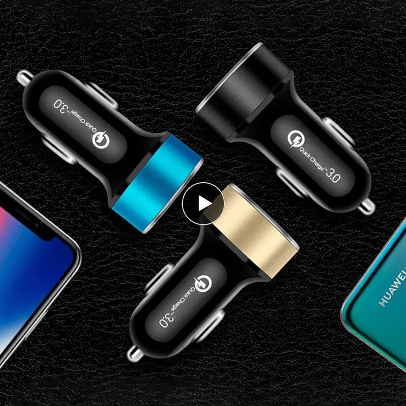 

Dual Usb Digital Display Cigarette Lighter Universal Portable Car Charger Adapter Multifunctional Car Accessories Car Charger