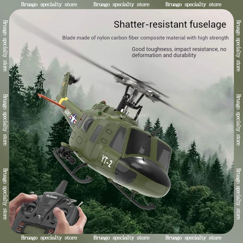 Yuxiang F07 Huey Uh1d моделирование вертолета с дистанционным управлением шестиканальный