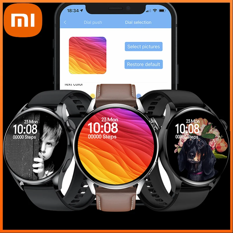 

Xiaomi For Android Phone IOS Reloj Inteligente Smart Watch Android Men Waterproof Smartwatch Man Answer Call DIY Watch Face