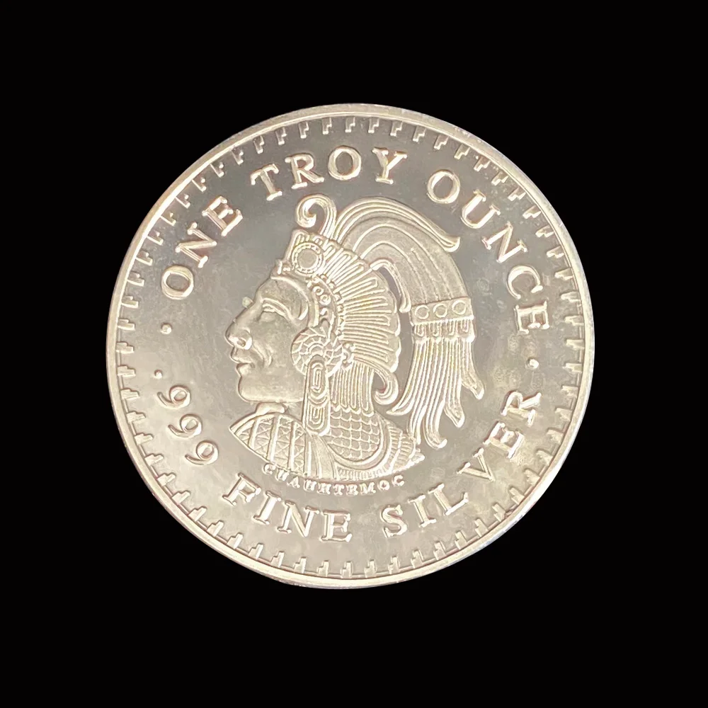 Мексиканская Серебряная монета Mayan 40*3 мм Майя важна для коллекции памятных монет