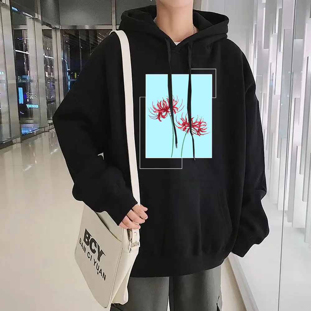 

Men Women Anime Lycoris Recoil Hoodies Chisato Nishikigi Takina Inoue Same Paragraph Pullover Casual Gothic Clothes Sweatshirt