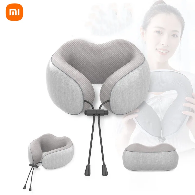 

Xiaomi U Shaped Memory Foam Neck Pillows Soft Travel Pillow Massage Neck Pillow Sleeping Airplane Pillow Cervical Healthcare