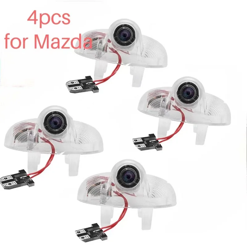 

4 Pcs Logo Shadow Projector Lamp Auto Decor LED Ghost Luces New Car Door Welcome Light For Mazda 6 8 RX8 CX-9 Atenza Ruiyi CX9