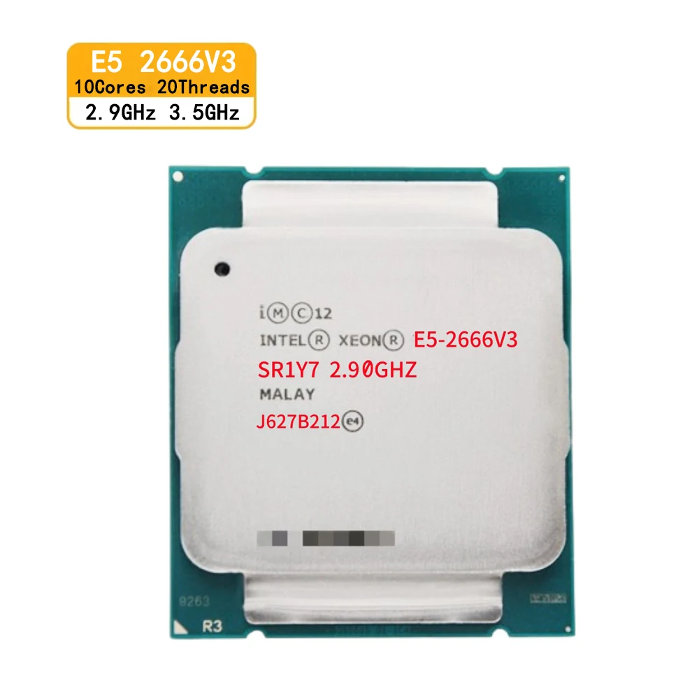 

Used Xeon E5 2666 V3 2.9 GHz Ten-Core Twenty-Thread CPU Processor 25M 135W LGA 2011-3 E5-2666V3