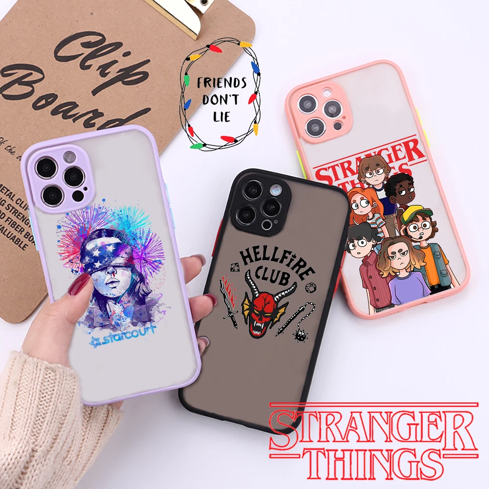 

Stranger Things 4 tv show Phone Case matte transparent For iphone 11 12 13 7 8 plus mini x xs xr pro max Friend don't lie cover