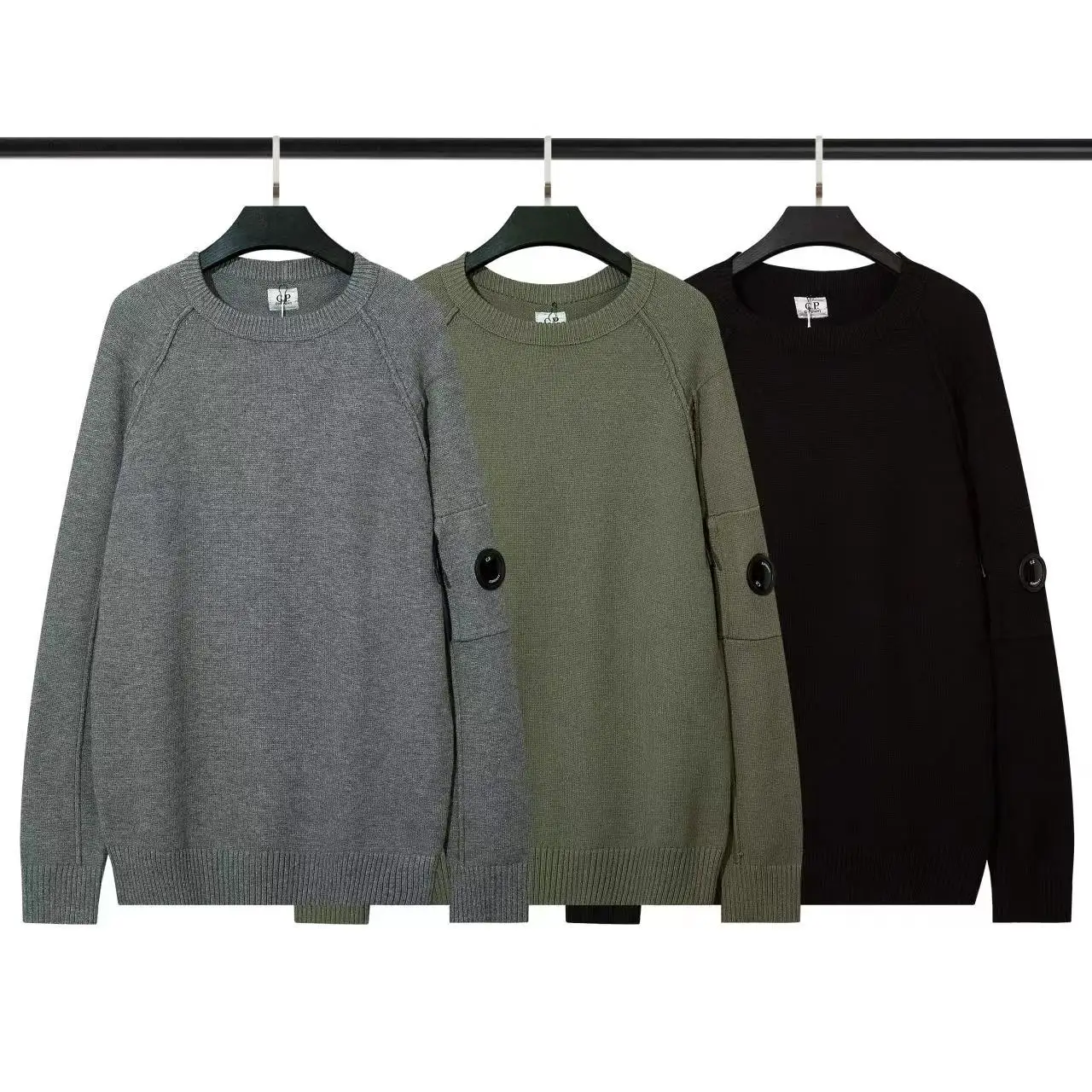 

Spring Autumn Male Cp Loose O-neck Logo Sweater Men Ccpp Casual Long Sleeve Couple Sweater 6 Colors